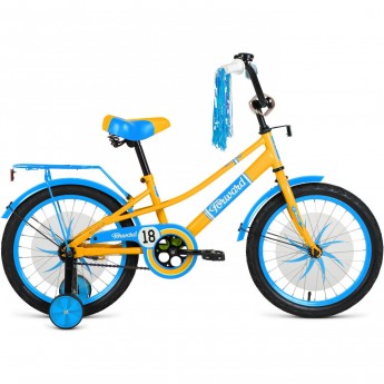 Велосипед FORWARD AZURE 18 (2020) желтый/голубой