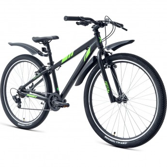 Велосипед FORWARD TORONTO 26 1.2 (2021) черный/ярко-зеленый